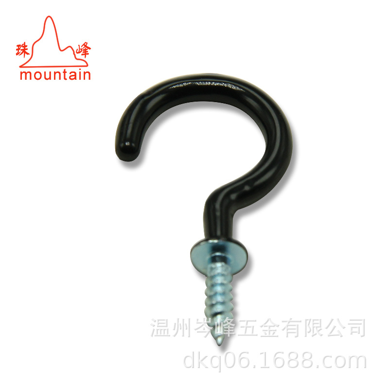 Fábrica en stock suministro directo de plástico recubierto de plástico gancho de la taza de color recubierto de plástico gancho de protección del medio ambiente de plástico PP gancho para transfronterizo