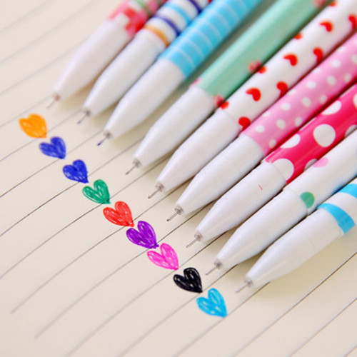 New 10-Pack Box of Colorful Neutral Pens Student Highlighters Set Creative Color Pens Factory Wholesale Neutral Pens