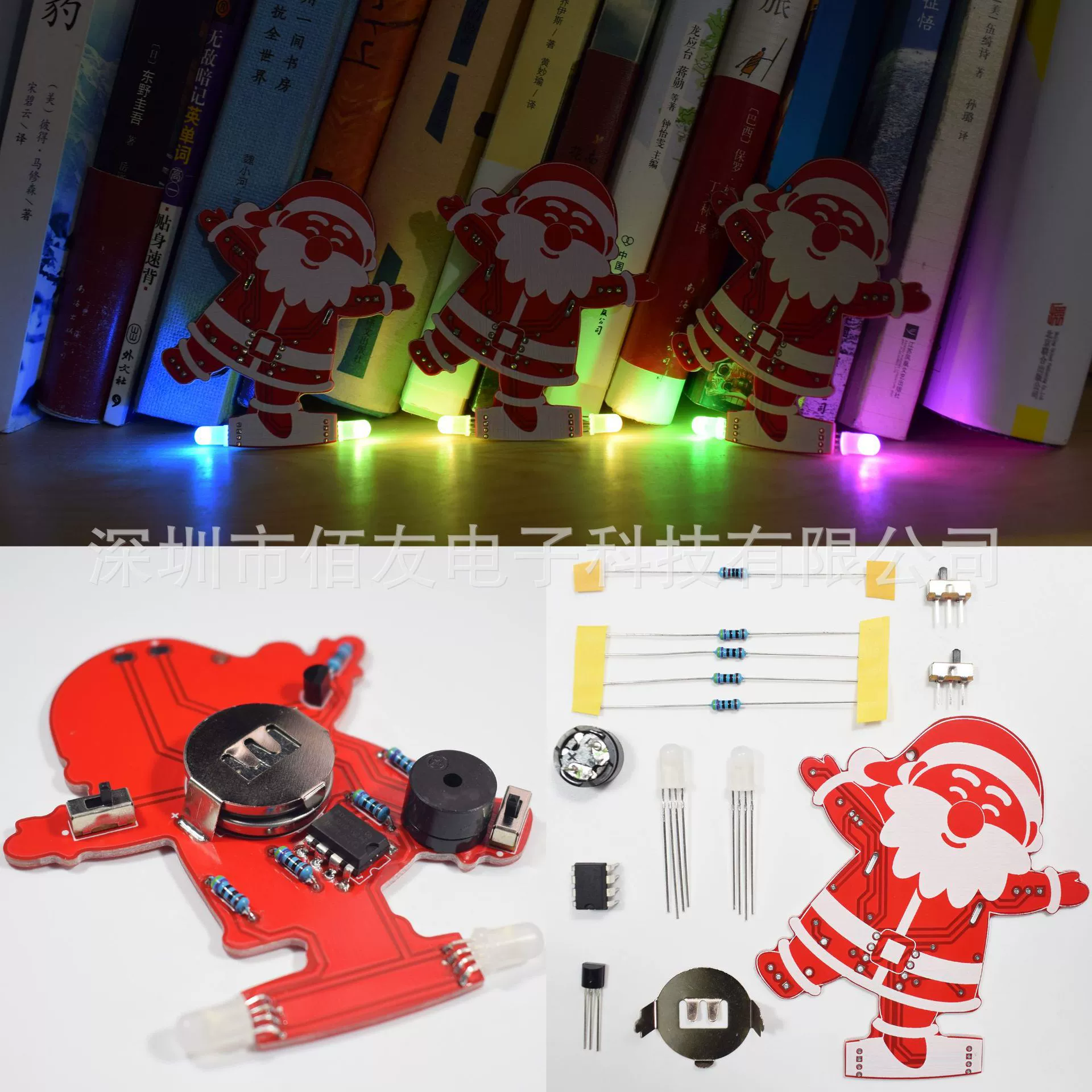 DIY Санта-Клаус украшения елки кулон музыкальный комплект