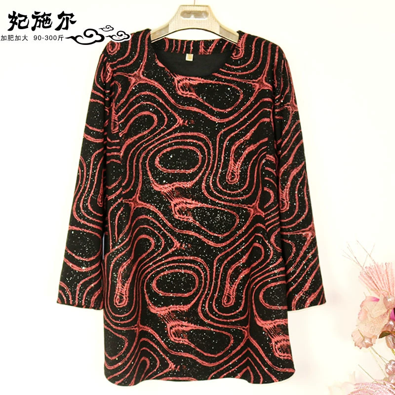 2021 весна, осень и зима Новая женская одежда больших размеров с изысканным узором, свитер средней длины в западном стиле, толстый