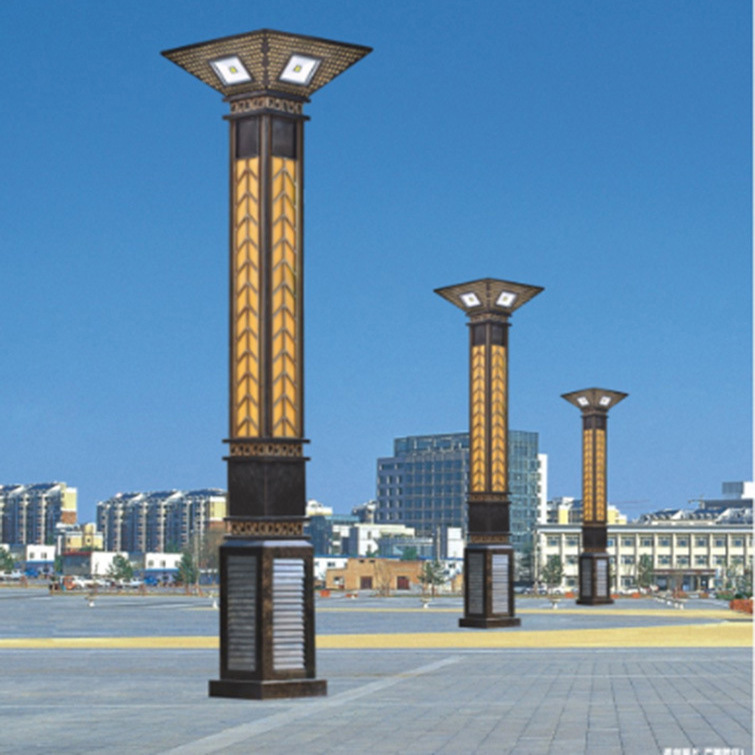 景观灯定做太阳能庭院路灯厂家方形园林花园现代户外别墅led路灯