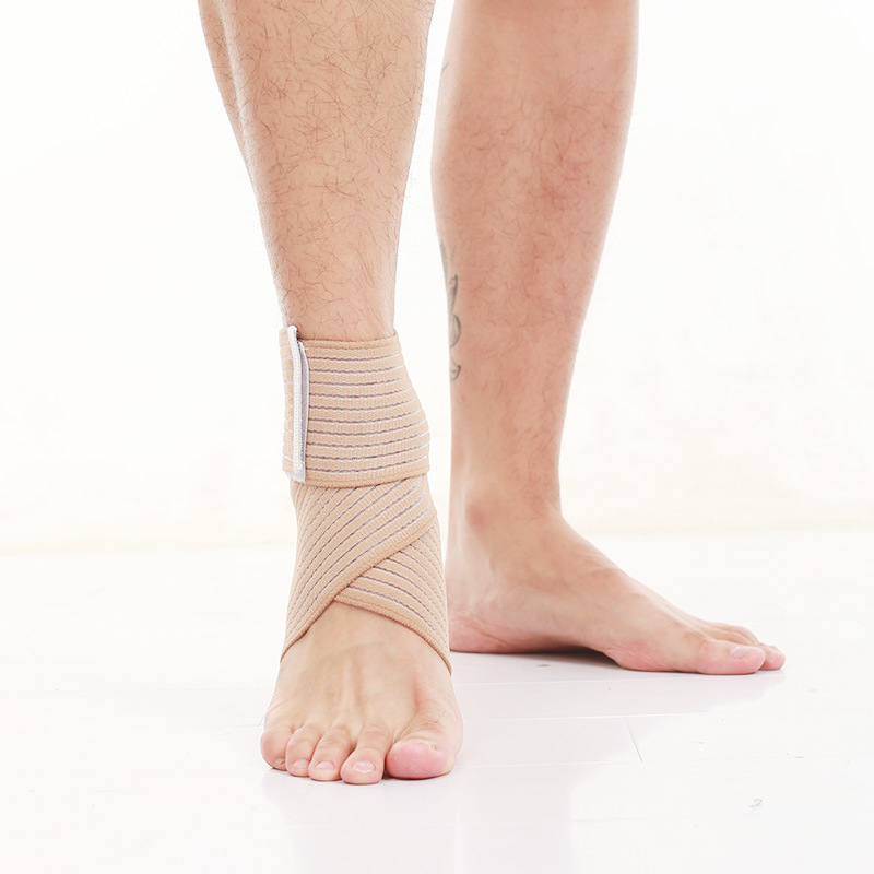 厂家批发 运动护踝 运动护具 缠绕可调式绷带护踝  弹性绷带护踝