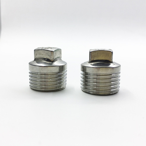 Factory wholesale 4mm stainless steel thickened external thread plug / pipe plug / thread plug DN15 G1/2 external thread plug