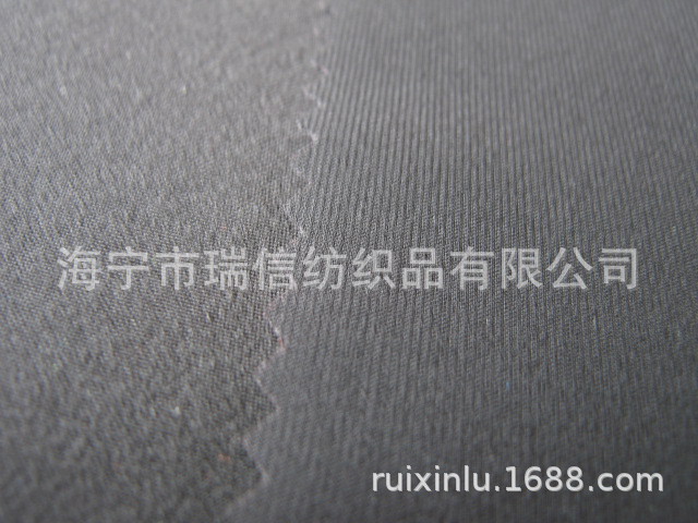热销运动裤装面料 锦氨双经平经缎复合面料 尼龙复合牛奶丝面料