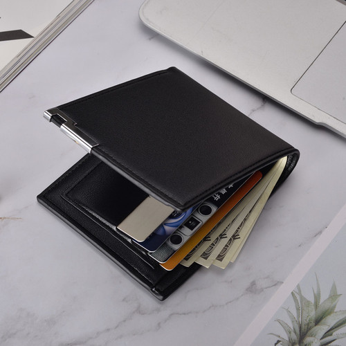Foreign trade wallet hot-selling men's short wallet AliExpress horizontal wallet business men's wallet enters supply