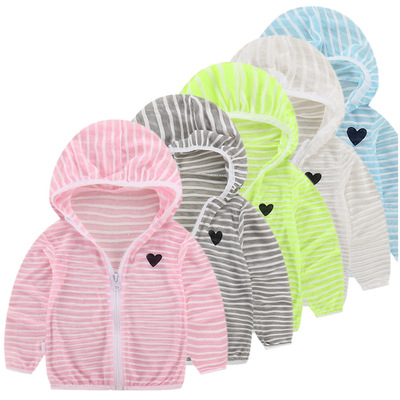 2018 new pattern Korean Edition summer children Embroidery Western style Sunscreen Skin clothing coat child baby Sunscreen