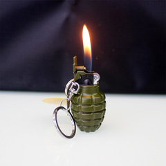 Mini Grid Grenade Sandpaper Flame Lighter ZL803 Spray Paint Novelty Grenade Pendant Lighter Wholesale