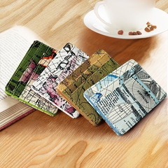 2020 New Model Map Pattern Creative Magic Wallet Unisex Trendy Money Clip PU Double-Sided Zero Wallet Cross-Border New Product