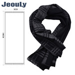 Классический шарф, удерживающая тепло демисезонная универсальная накидка, из хлопка и льна