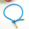 3D hard gold gold hard silver accessories free adjustment of Milan line bracelet DIY large hole bead beaded accessories