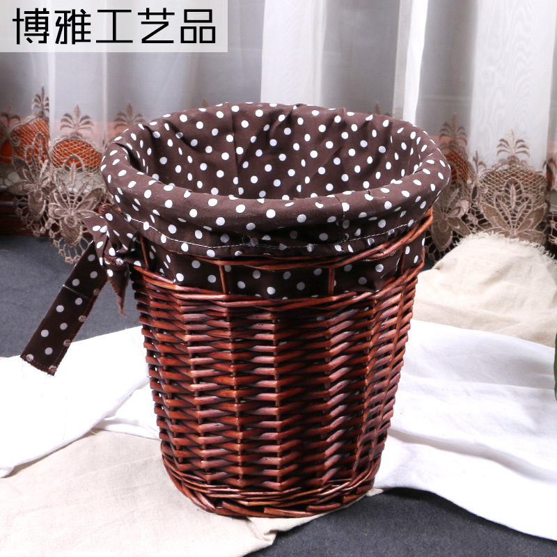 厂家直销 放衣服的收纳筐 衣物家用编织篓子小号收纳筐垃圾筐篓