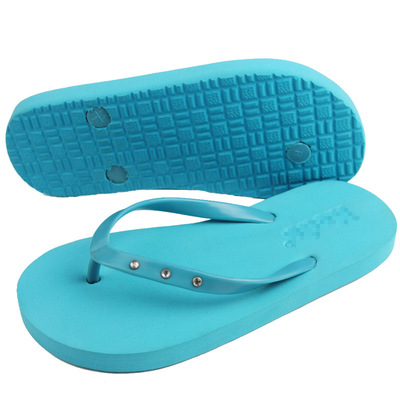 厂家订制打钉EVA人字拖鞋广告礼品镶钻沙滩鞋夹趾童鞋夹脚拖鞋|ru