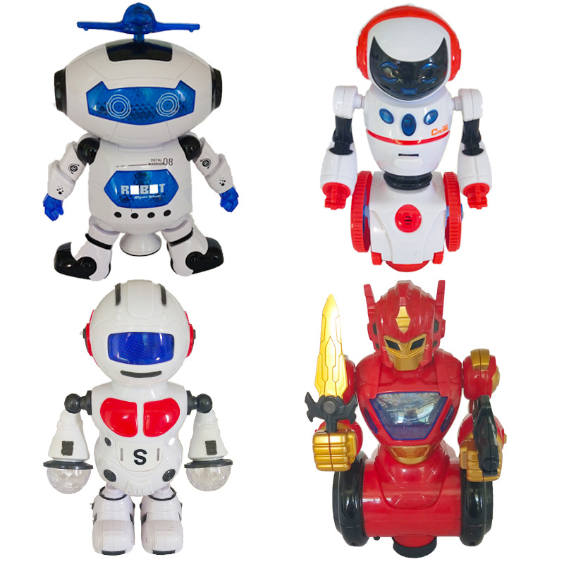 new pattern Space dance Electric robot 360 rotate lighting music Infrared Stall Best Sellers Toys