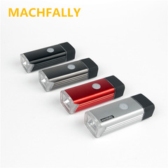 Macaun Bicycle Front Light USB Charging Strong LED Aluminum Alloy Car Headlight Riding Flashlight Light Accessory