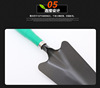 Wholesale high -quality gardening tools Plastic handle flower shovel two heads and five -toothed rake gardens shovel small iron 锹 rushing to the sea tool