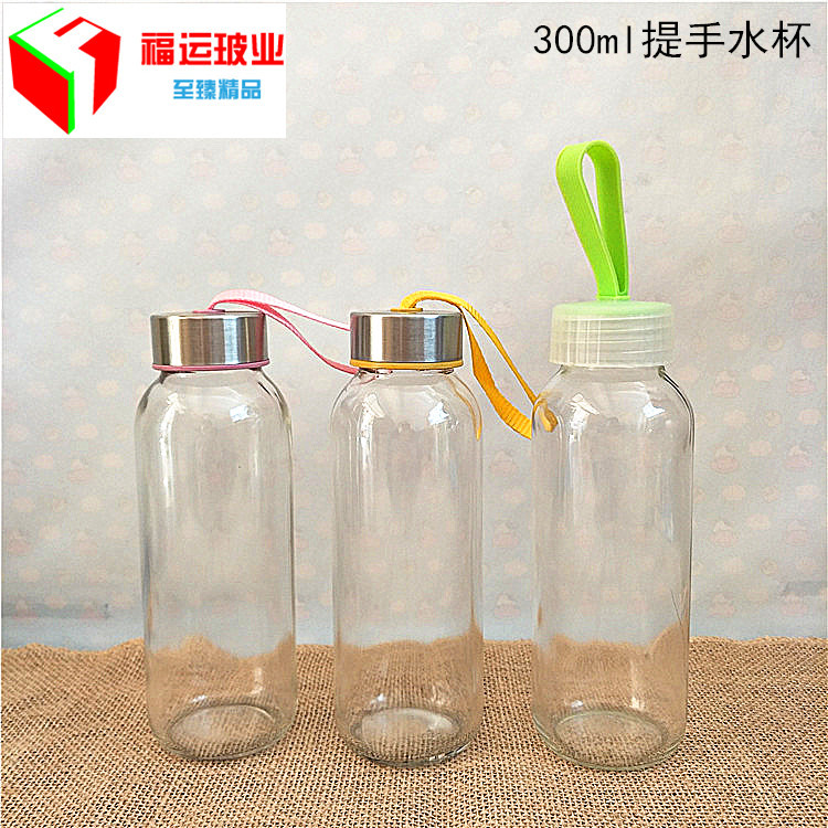 厂家直供300ml提手饮料瓶酵素瓶米酒瓶人参酒玻璃瓶果汁果醋瓶
