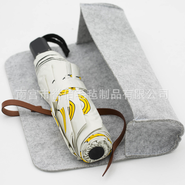 厂家批发定制  毛毡雨伞袋雨伞套 收纳袋 防水防潮耐脏毛毡雨伞套