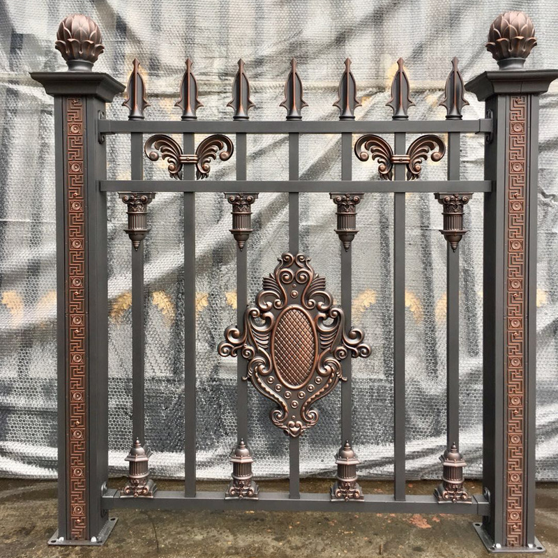 厂家供应别墅铝艺护栏围栏 铸铝雕花庭院护栏 铝艺护栏围栏