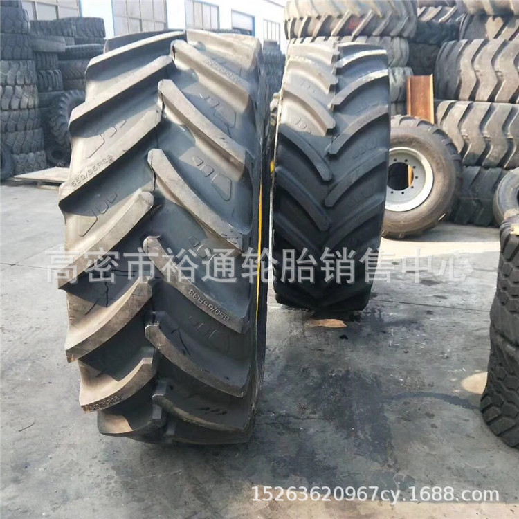 农用联合收割机宽基轮胎650/65R38 R42 子午线人字轮胎 可配钢圈