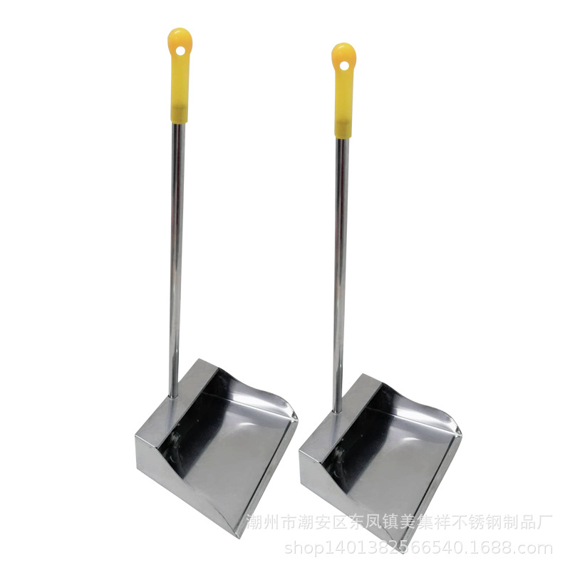 Large stainless steel Garbage shovel thickening Special thick Dustpan Sanitary bucket Bucket garbage Street vendor wholesale