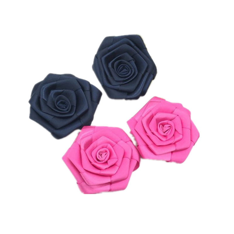 7cm de alta densidad poliéster cinturón Ropa Decoración Rosa fábrica Taobao accesorios cinta Rosa arco