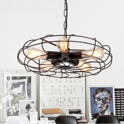 美式複古工業風創意個性餐廳客廳臥室書房酒吧台咖啡廳鐵藝燈具