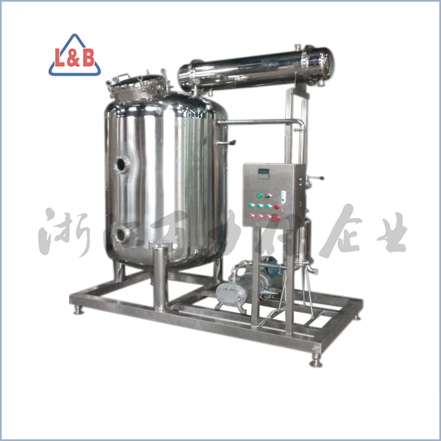 百力仕不锈钢浓缩罐单效浓缩器提取咖啡液超低温真空浓缩器