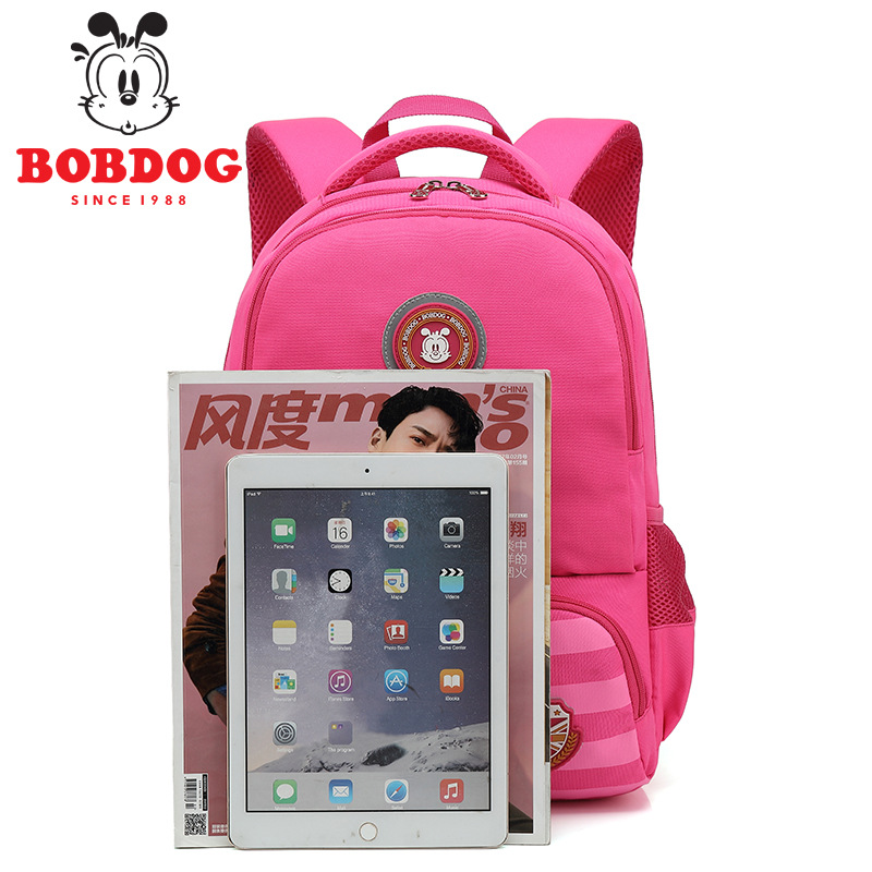 Bobdog Pupil bag 6-12 The age of Backpack Metrosexual girl 1-3-4-6 grade Children's bags