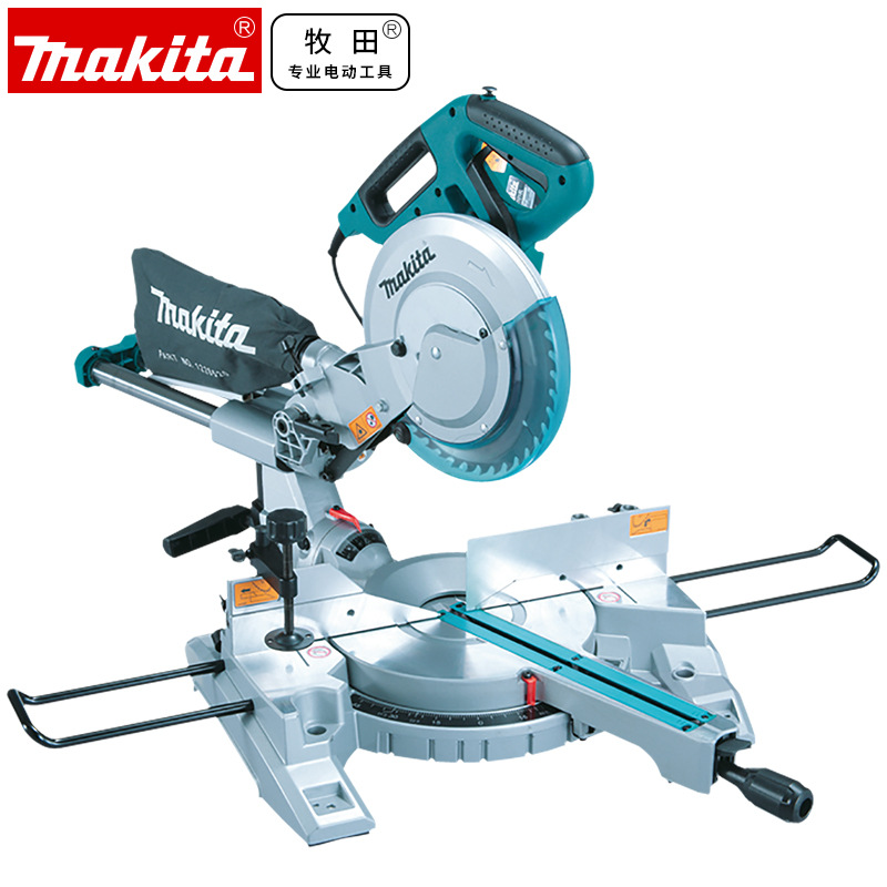 makita牧田LS1017L滑动复合式斜切锯LS1018L木材切割机45度机激光