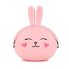 Cartoon silica gel wallet, cute rabbit, small bag, key bag, South Korea