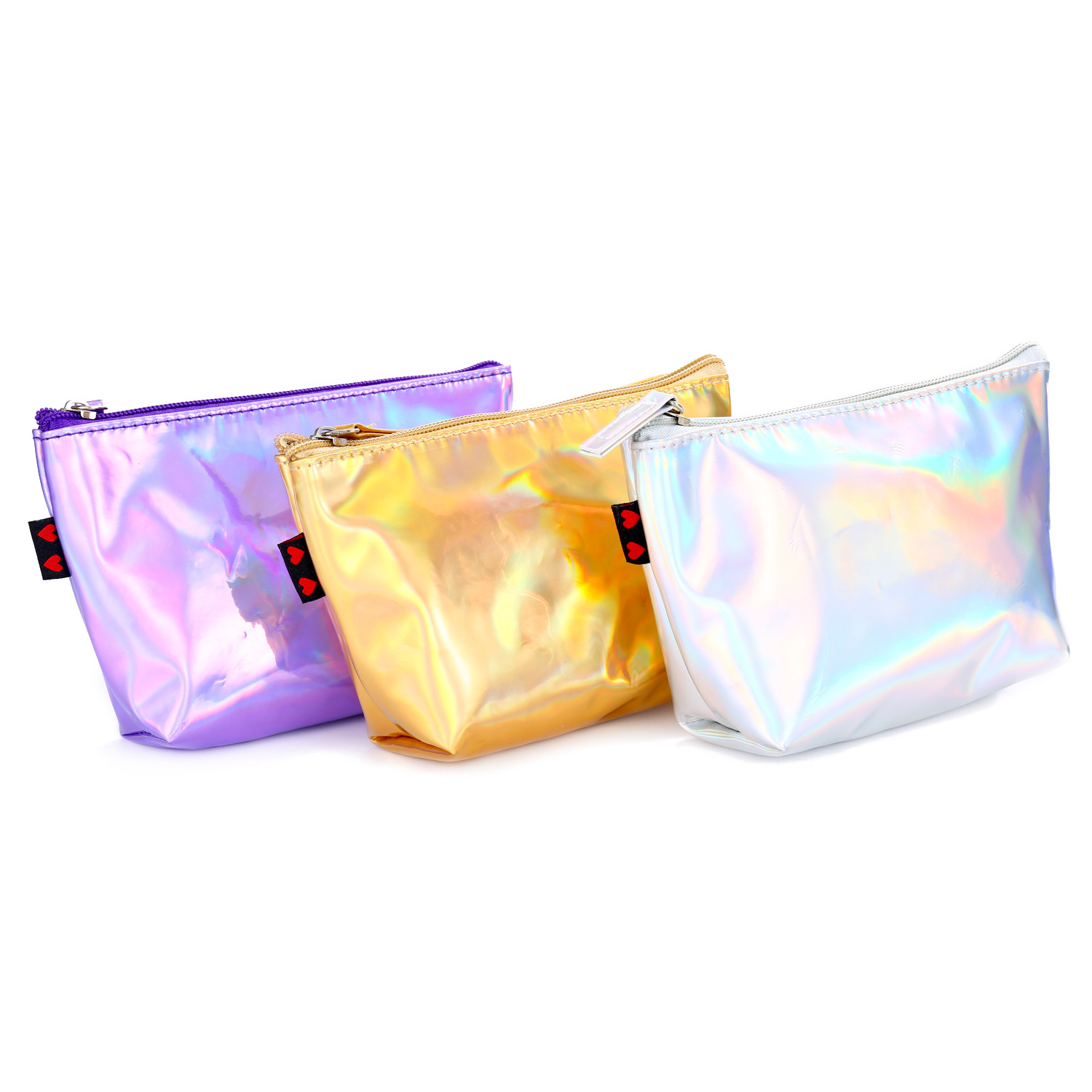 Spring New Laser Cosmetic Colorful Portable Cosmetic Bag display picture 2