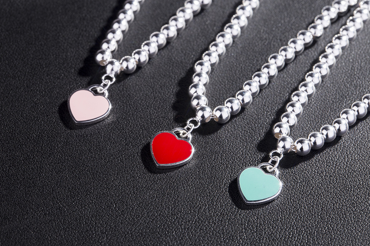 8g Weight Electroplating Gold Plating Process 1 Piece 925 Sterling Silver Peach Heart Shape Bracelets