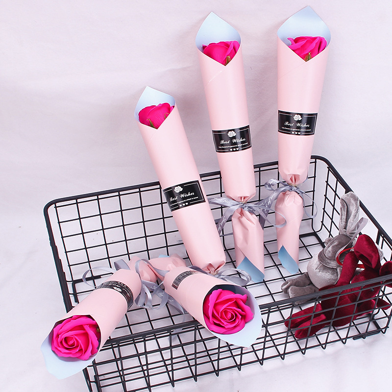 香皂花单支玫红1