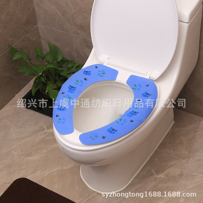 wholesale supply originality Home Furnishing Paste Toilet mat Toilet sets,Sky Blue