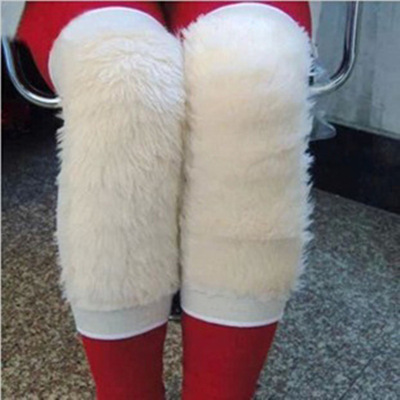 winter Thermal knee Healthcare keep warm Imitation wool Plush thickening Knee pads