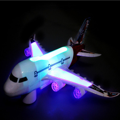 Airbus A380 điện dạ quang phổ nhạc 26cm mô hình máy bay đồ chơi chợ đêm cung cấp nóng Mô hình hàng không
