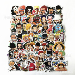60 pieces of ONE PIECE Luffy stickers suitcase suitcase trolley case laptop stickers