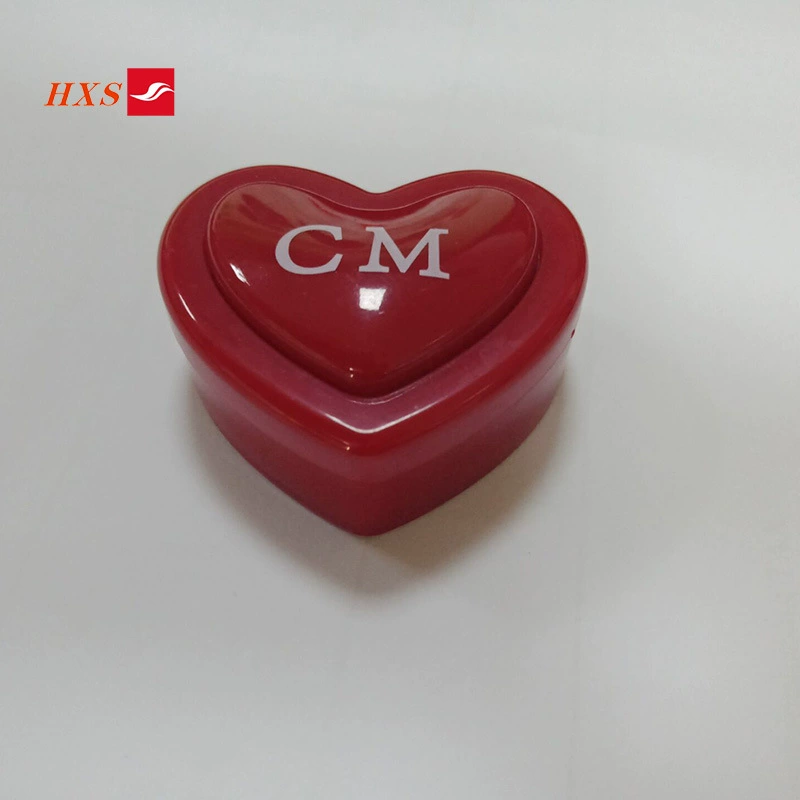 Plush toy heart shaped, music box, custom-made, vibration, makes sounds