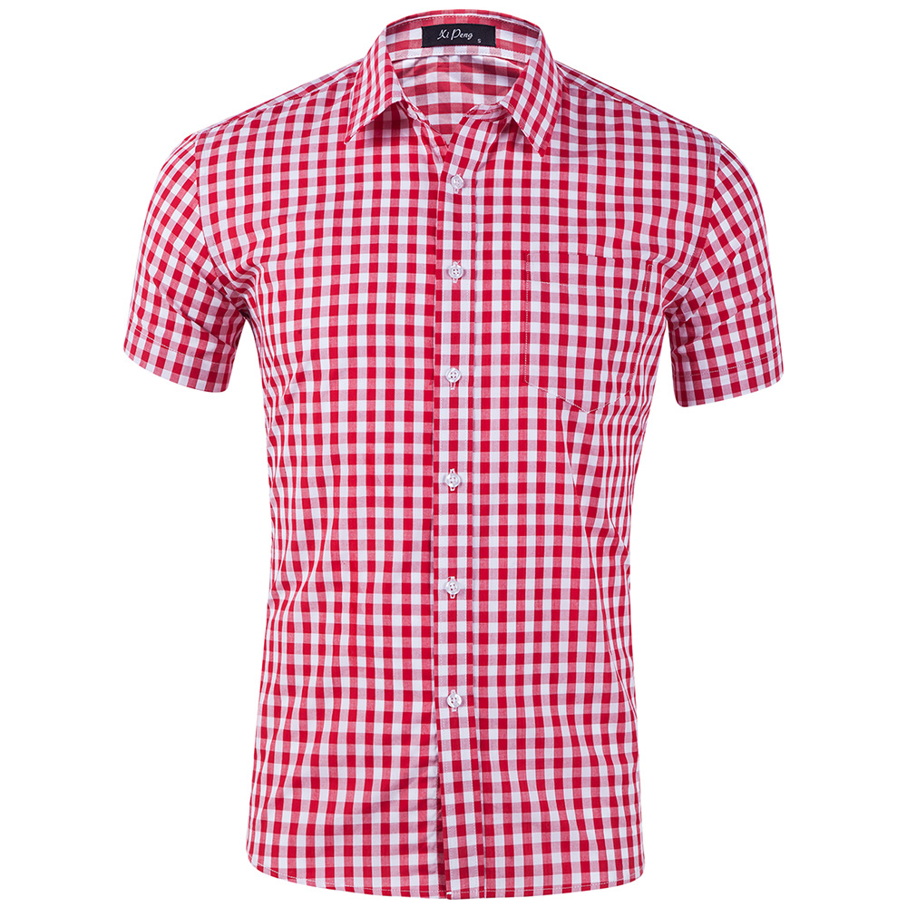 Men's Plaid Blouse Men's Clothing display picture 1