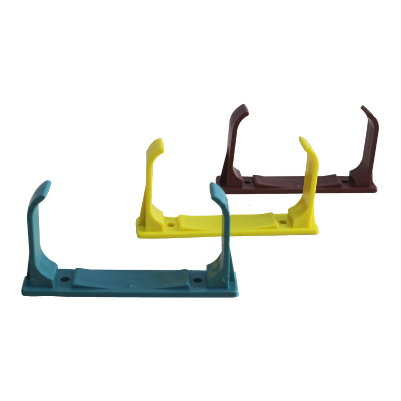 彩色pvc叶菜水培管道管夹 无土栽培设备阳台蔬菜管道配件管卡彩色|ms