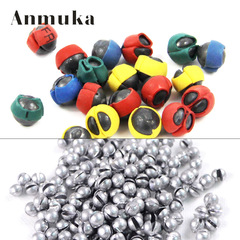 Anmuka Weighting Steel Beads | Multiple Models of Open-End Lead Sinkers | Rock Fishing Bite Alarms | Lead Material | Fishing Accessories