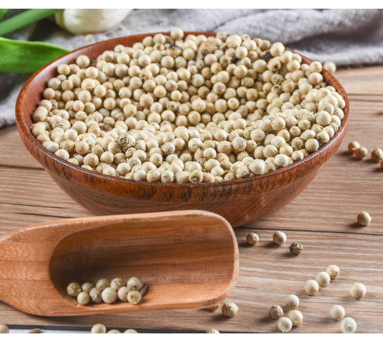 White Pepper (Piper nigrum) — Hainan-Grown Dried Spice, 500g Culinary Grade quality and texture
