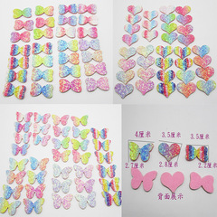DIY Accessory Wholesale Laser Cut Rainbow Butterfly, Heart, Bow Children's Hair Accessories Hair Clips Baking