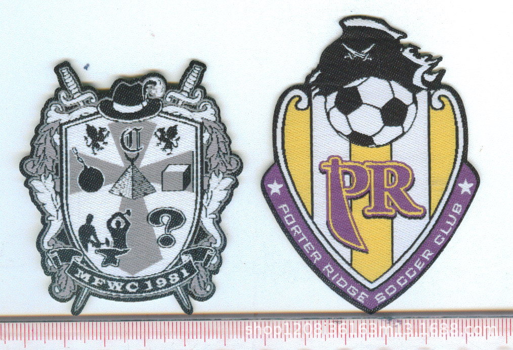 外贸直销工厂加工 织麦章布标贴布多款图案可选多种形状60-1