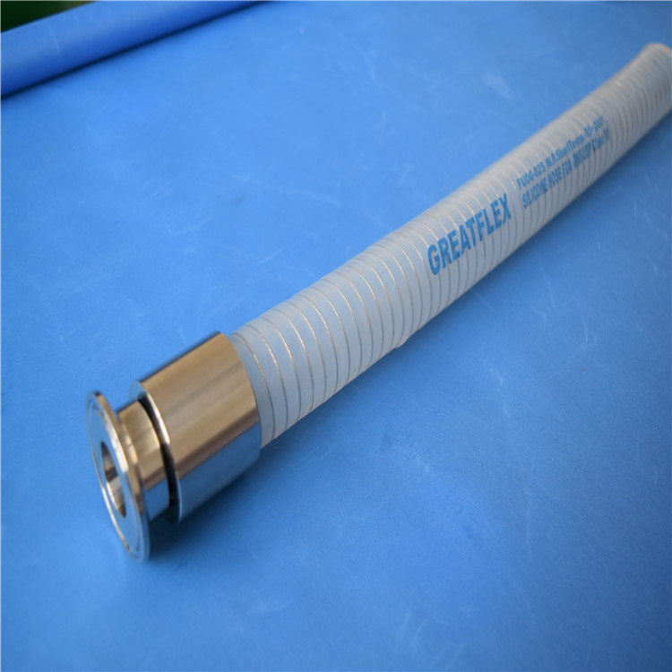 FU00食品级酒类透明耐压钢硅胶软管