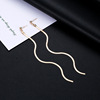 Long fashionable universal earrings, wish, suitable for import, simple and elegant design