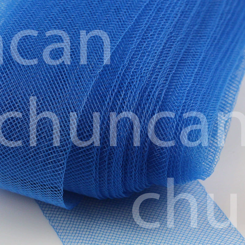 4cm elastic stretch mesh with horsehair fishbone tulle wedding Latin dance headpiece accessory