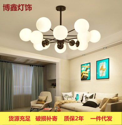 Northern Europe Magic bean lamp Iron art Pellet originality personality Art Naibai Cover bedroom Restaurant led Living room lamps wholesale