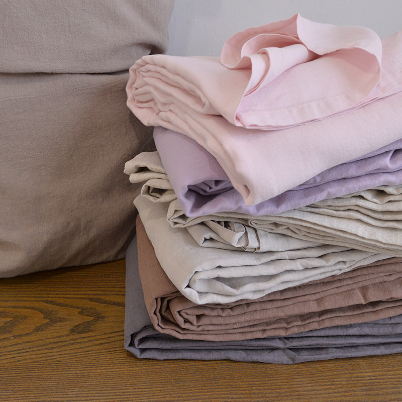 夏季法国亚麻床单纯亚麻床单三件套1.5m床单人单件学生雨露麻2m|ms