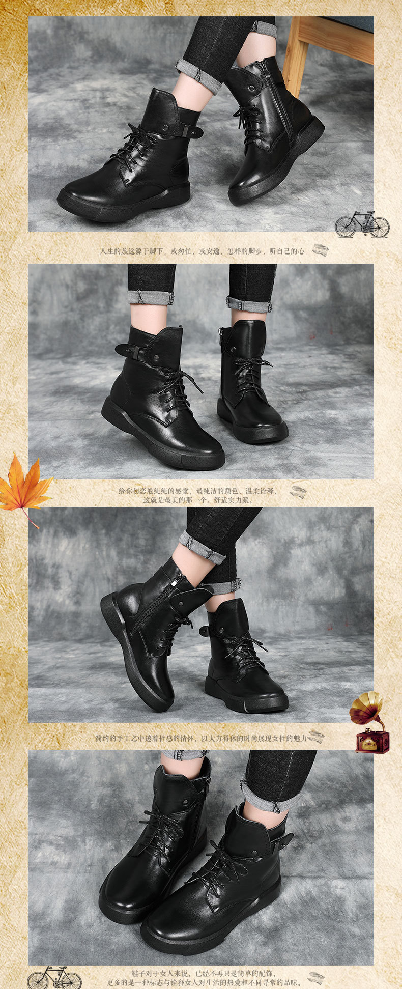 Bottes femme en En cuir - Ref 3354333 Image 11